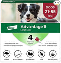 Advantage II Large Dog Vet-Recommended Flea Treatment & Prevention | Dogs 21-55 lbs. | 4-Month Supply