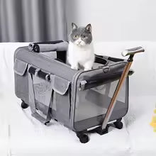 Extra Large Portable Pet Trolley Case – Detachable Foldable Dog & Cat Travel Carrier Bag