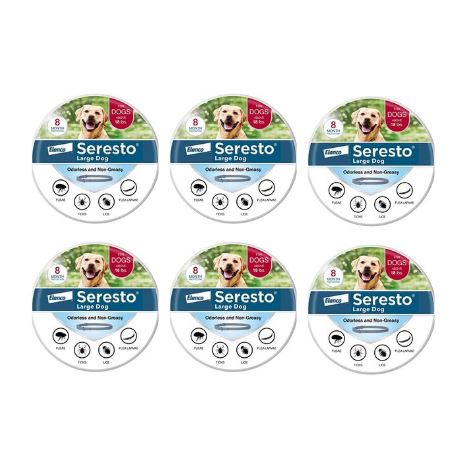 Seresto Large Dog Flea &amp; Tick Treatment &amp; Prevention Collar – Vet-Recommended Protection for Dogs Over 18 lbs