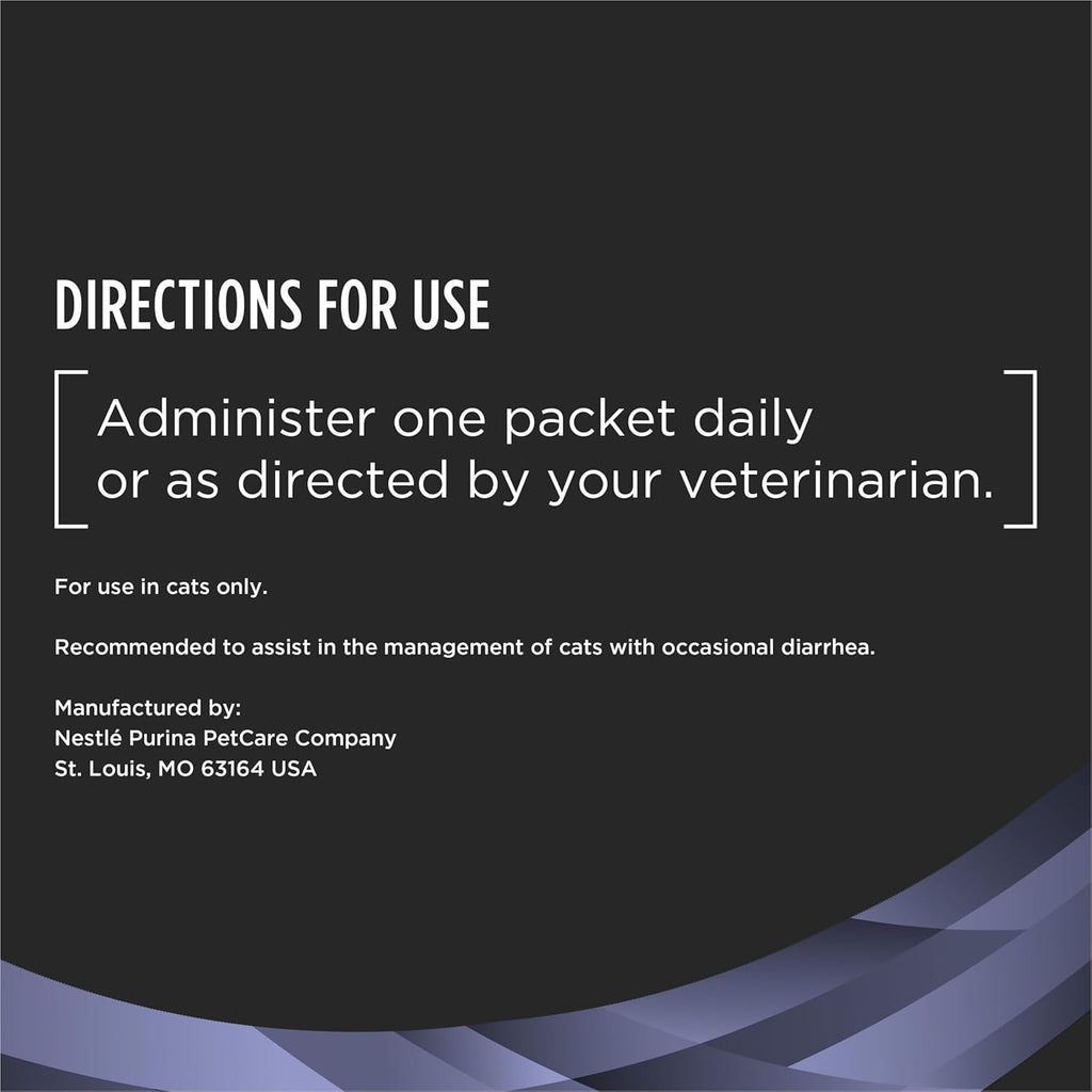 Directions for use text on a black background with a blue geometric pattern