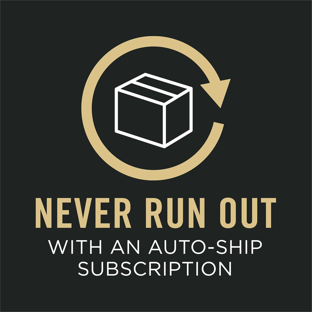 Logo with a box and circular arrow, promoting an auto-ship subscription service.