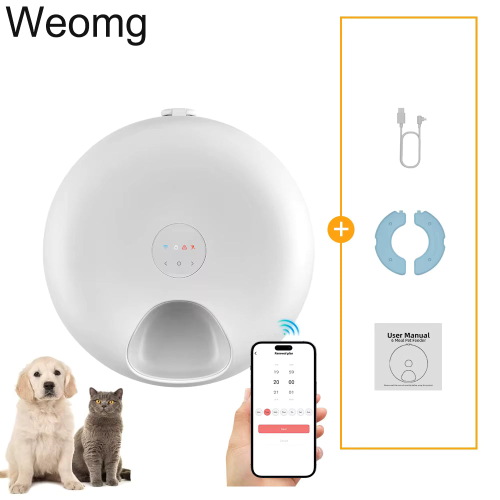Rechargeable Wet Food Cat and Dog Automatic Feeder – Smart Timed Feeding Wet Food Bowl for Pets