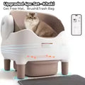 Automatic Self-Cleaning Cat Litter Box with APP Control – Open Top Design, Anti-Pinch Safety & Odor-Free Solution for Multiple Cats