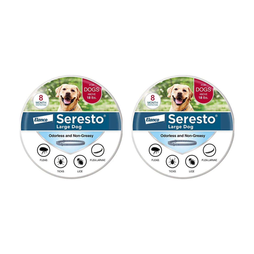 Seresto Large Dog Flea &amp; Tick Treatment &amp; Prevention Collar – Vet-Recommended Protection for Dogs Over 18 lbs